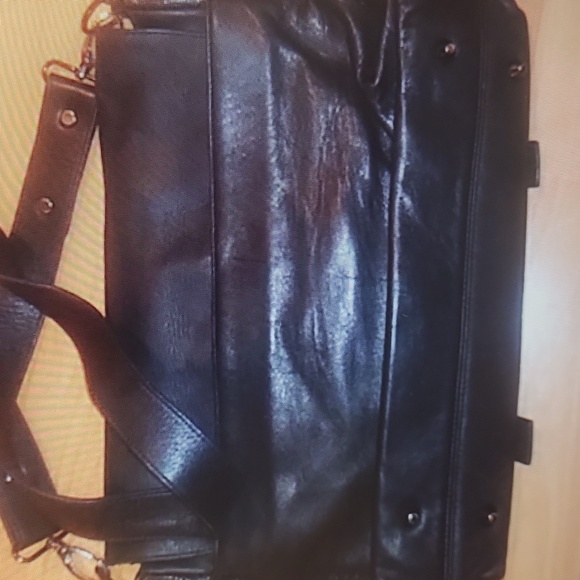 Unisex Leather messenger bag&dust bag - Picture 3 of 10